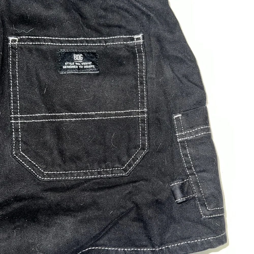 BDG skate high rise shorts black with white thread size XS - Picture 4 of 5